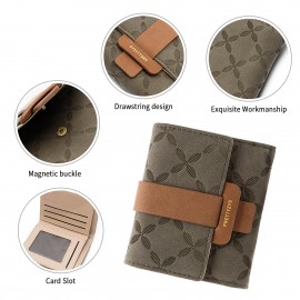 Women Fashion Purse Mini Faux Leather Wallet Card Holder Coin Bag  Zip Coin Pouch ID Wallet