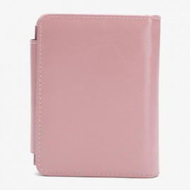 Women Trifold Short Multifunction Wallets PU Leather 13 Card Slot Card Holder Coin Purse Money Clip