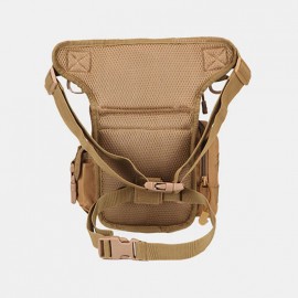 Men Oxford Cloth Camouflage Outdoor Sport Reporter Photography Leg Bag Waist Bag Shoulder Bag