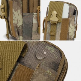 Men Camouflages Large Capacity Waterproof 6 Inch Phone Bag Outdoor Sport Waist Bag Tactical Bag