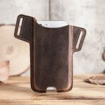 Men Genuine Leather Cow Leather EDC 6.5 Inch Phone Bag Waist Bag Sling Bag