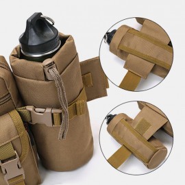 Men Nylon Camouflages Multifunction Outdoor Water Bottle Waist Bag Tactical Bag