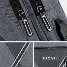 Men USB Charging Multi-pocket Chest Bag Oxford Non-slip Wear-resistant Waterproof Casual Shoulder Bag Crossbody Bags