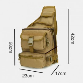 Men Nylon Tactical Camouflage Riding Camping Sport Outdoor Shoulder Bag Chest Bag