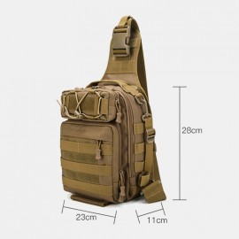 Men Nylon Camouflage Multifunction Large Capacity Outdoor Fishing Crossbody Bags Chest Bag Tactical Bag