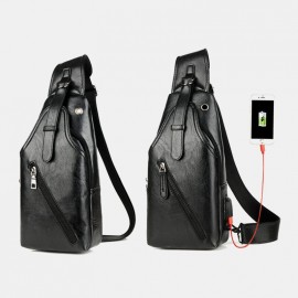 3PCS Men Chest Bag Wallet Belt Set Casual Multifunction Wear- Resistant Chest Bag Crossbody Shoulder Bag Gift Set