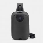 Men USB Charging Anti-theft Code Lock Chest Bag Multi-function Large Capacity Outdoor Travel Crossbody Bag