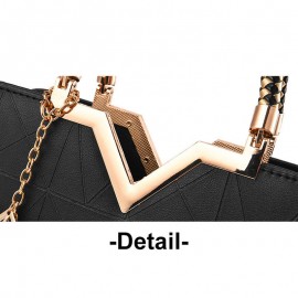 Elegant Women Golden Top Handle Satchel Handbag Tote Purse Shoulder Bag with Bead Pendant