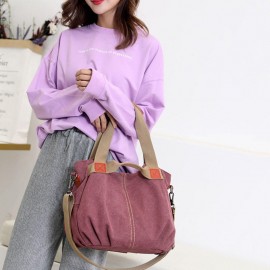 Women Large Capacity Canvas Handbag Shoulder Bag Crossbody Bags