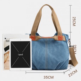 Women Large Capacity Canvas Handbag Shoulder Bag Crossbody Bags