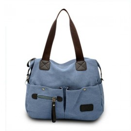 Ekphero Men Women Pillow Vintage Canvas Bag Shoulder Messenger Handbag