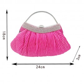 Women Fold Design Cute Lady Fashion Trend Clutch Bag Evening Purse