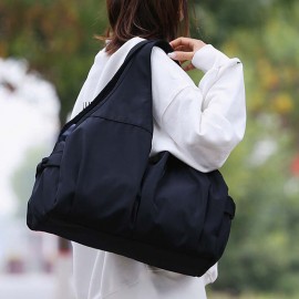 Women Multi-compartment Large Capacity Waterproof Tote Handbag Outdoor Casual Travel Lightweight Oxford Shoulder Bag