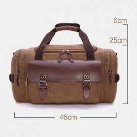 Men Casual Fashion Large Capacity Canvas Travel Outdoor Luggage Multi-pocket High Quality Crossbody Bag Shoulder Handbag