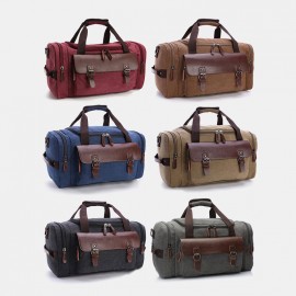 Men Casual Fashion Large Capacity Canvas Travel Outdoor Luggage Multi-pocket High Quality Crossbody Bag Shoulder Handbag