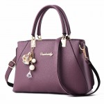 Womens Purses and Handbag Shoulder Bag Lichi Pattern Large Tote Bag Top Handle Satchel with Long String Decoration